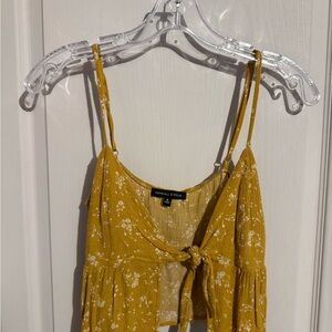 Kendall & Kylie Yellow Floral Camisole